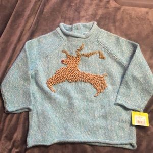 Girls Reindeer Sweater - 12 month - NWT